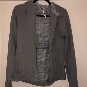 Gray Lululemon zip up jacket size 6